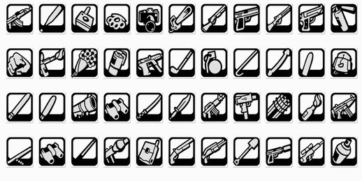 GTA San Andreas GTA SA Weapon Icons in Stories Style Mod - GTAinside.com